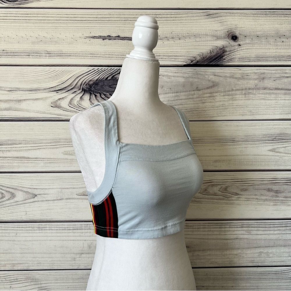 Urban Outfitters BDG Light Blue Stripe Square Neck Crop Top